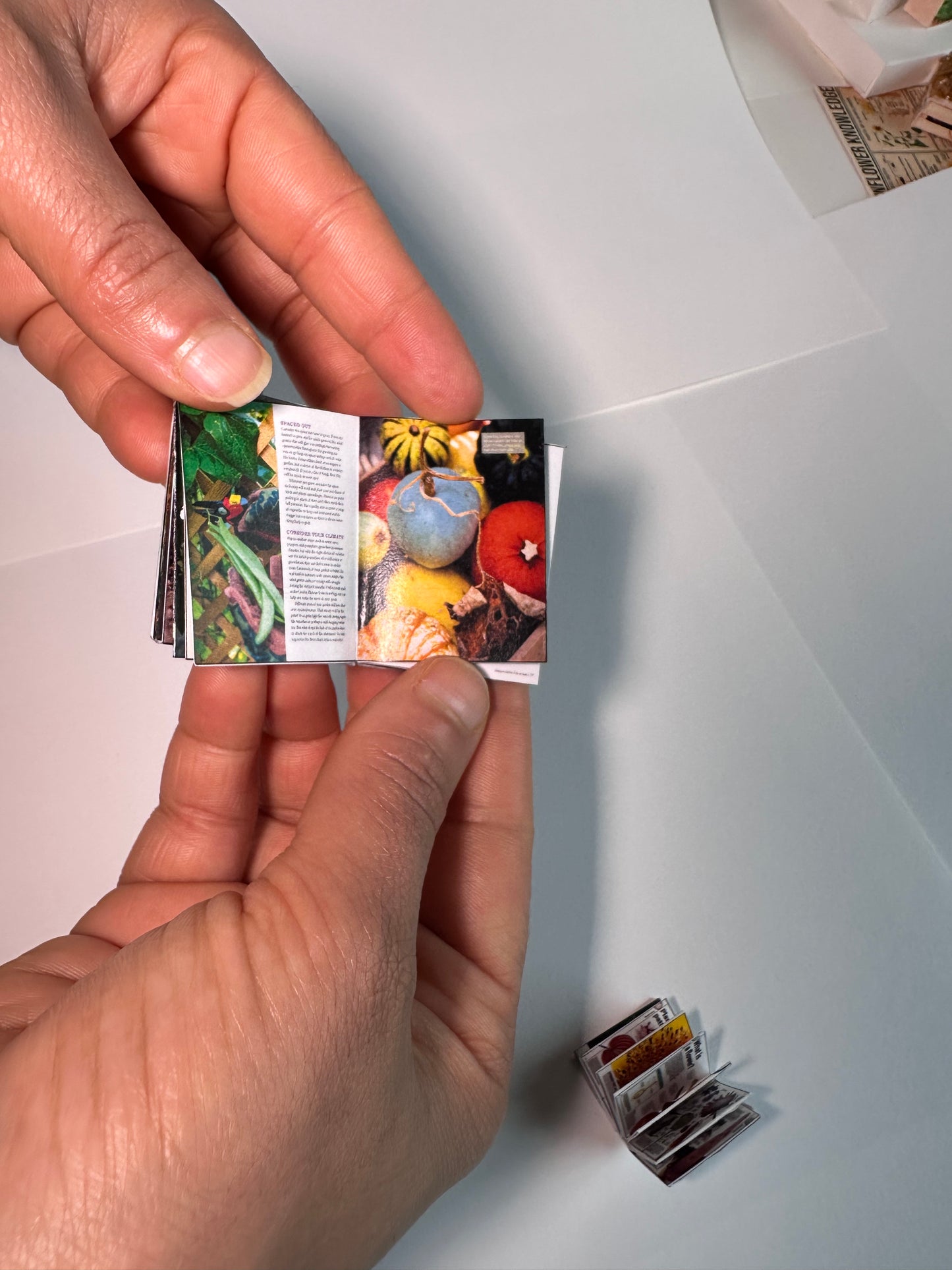 3 Mini Gardening Books with pages Printable (1:6, 1:12)