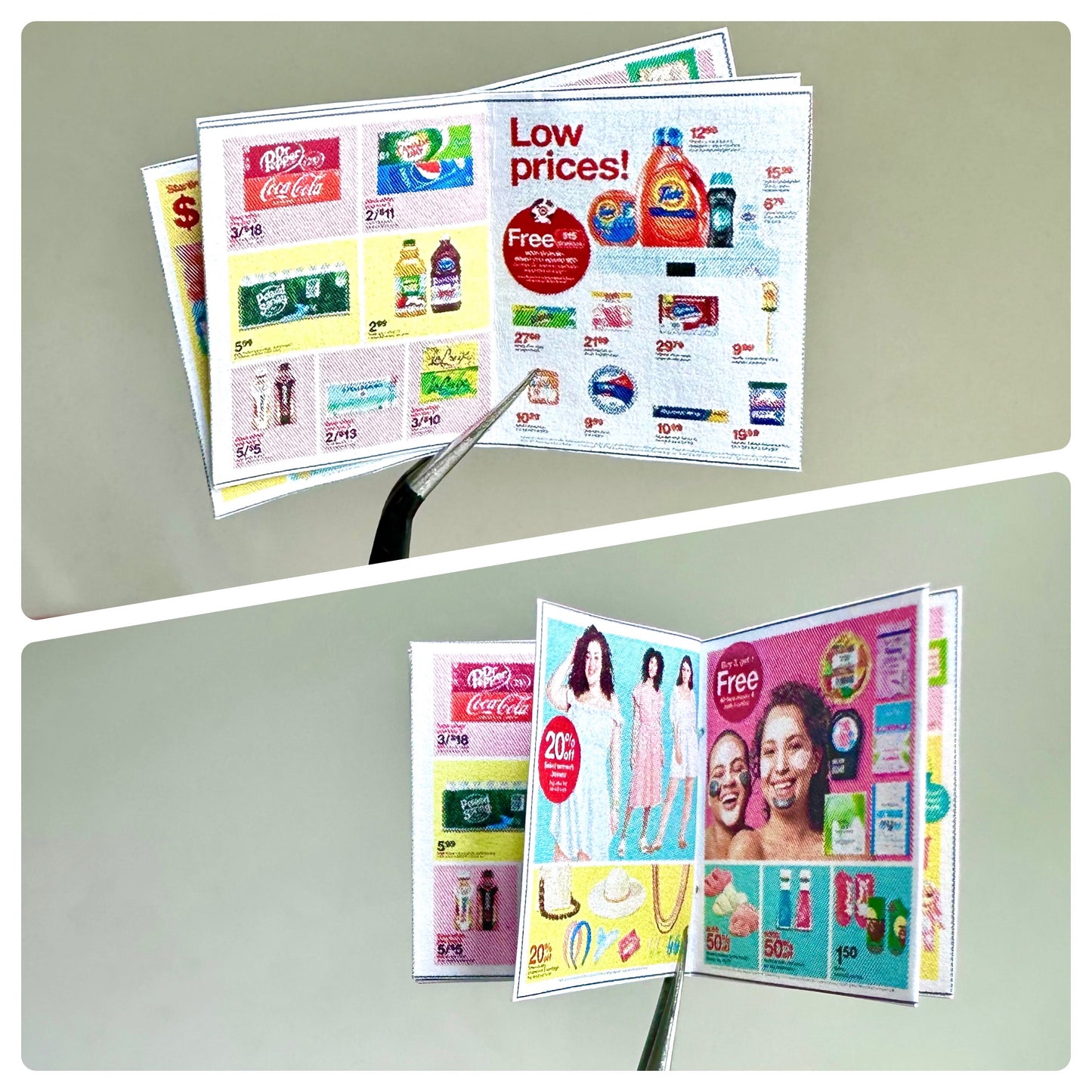 Mini Supermarket FLYERS Printable (1:6, 1:12)