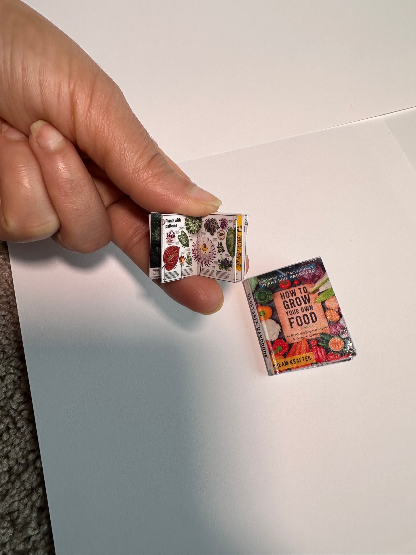 3 Mini Gardening Books with pages Printable (1:6, 1:12)