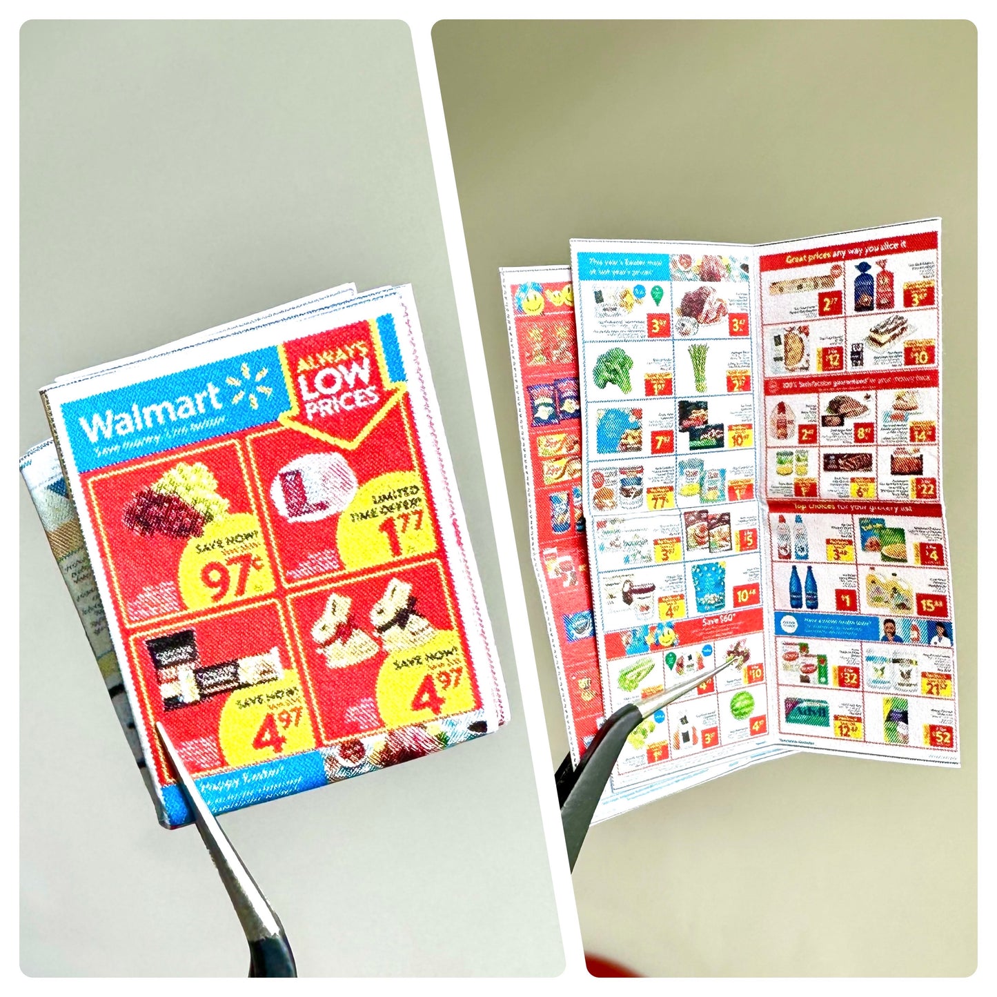 Mini Supermarket FLYERS Printable (1:6, 1:12)