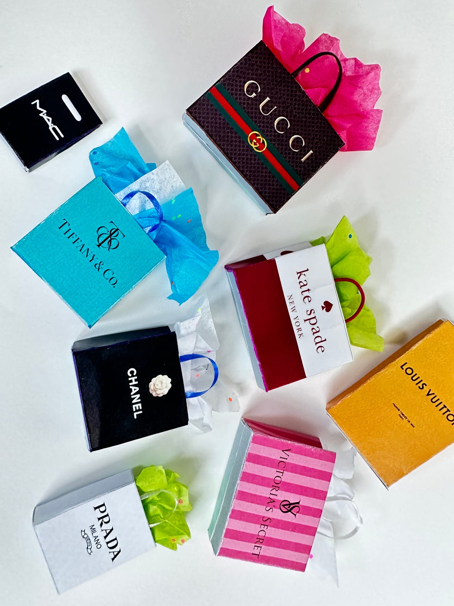 Miniature Shopping Bags Printable (1:3 Scale)