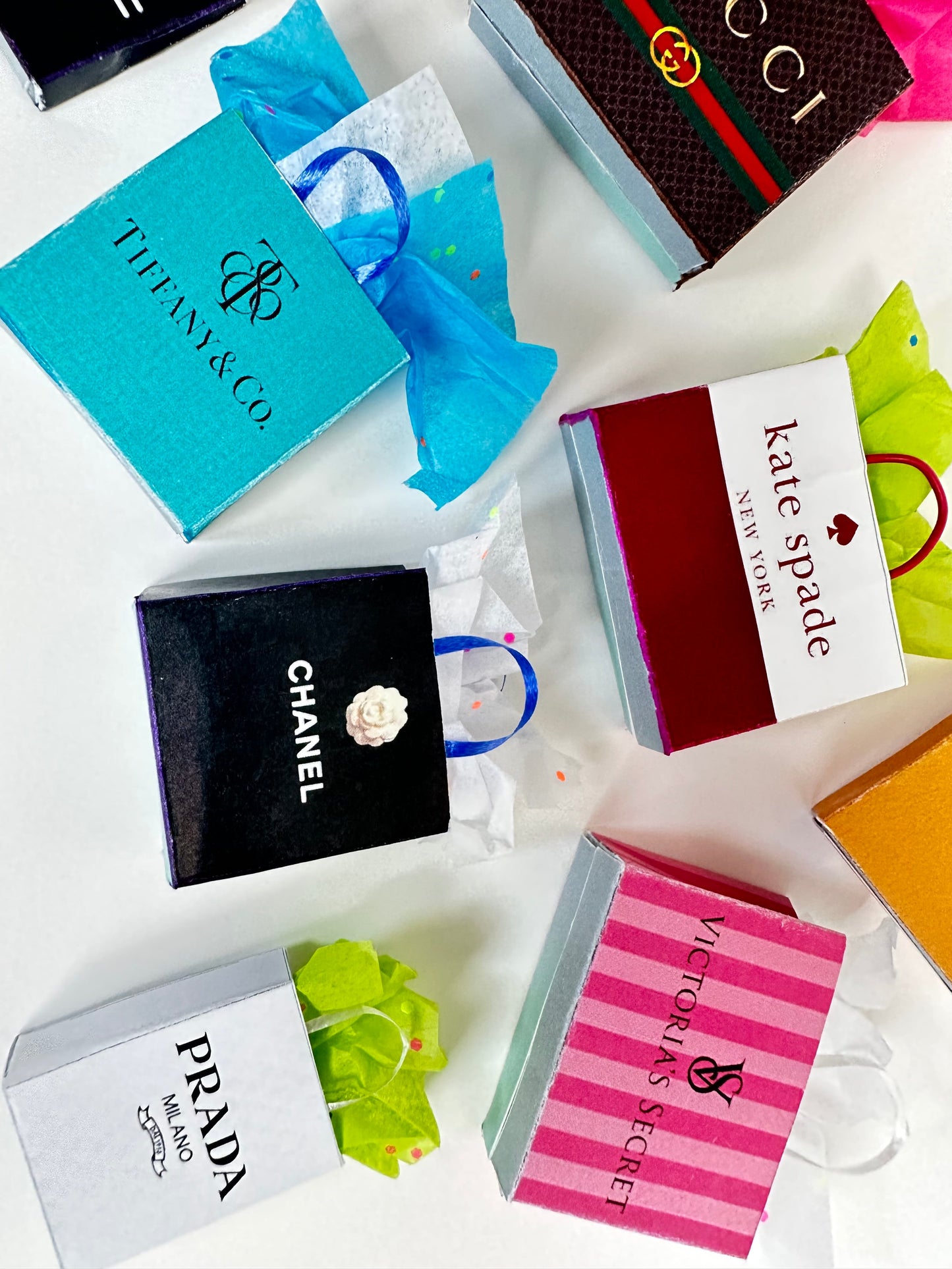 Miniature Shopping Bags Printable (1:3 Scale)