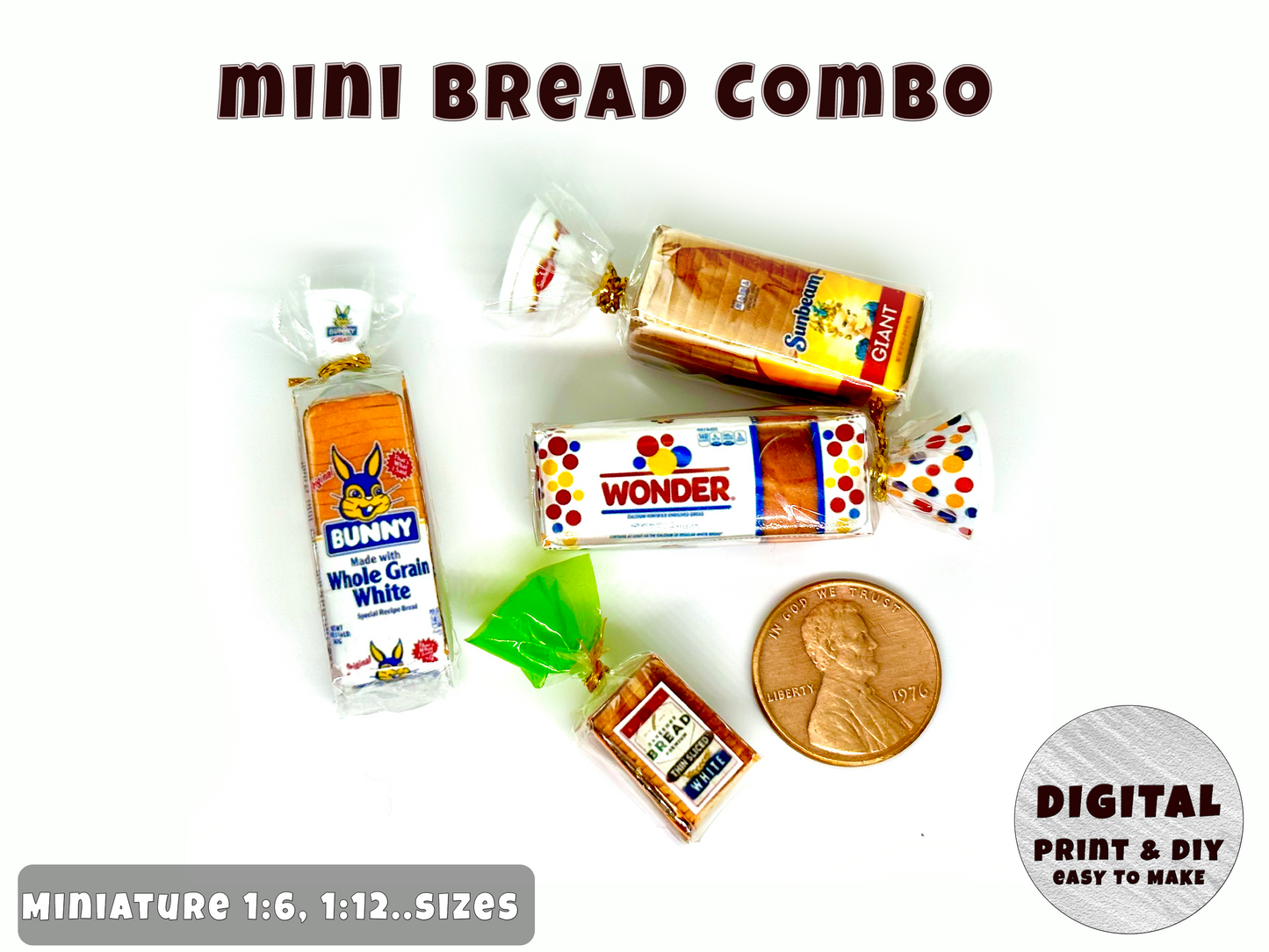 Mini BREAD Printable (1:6, 1:12)