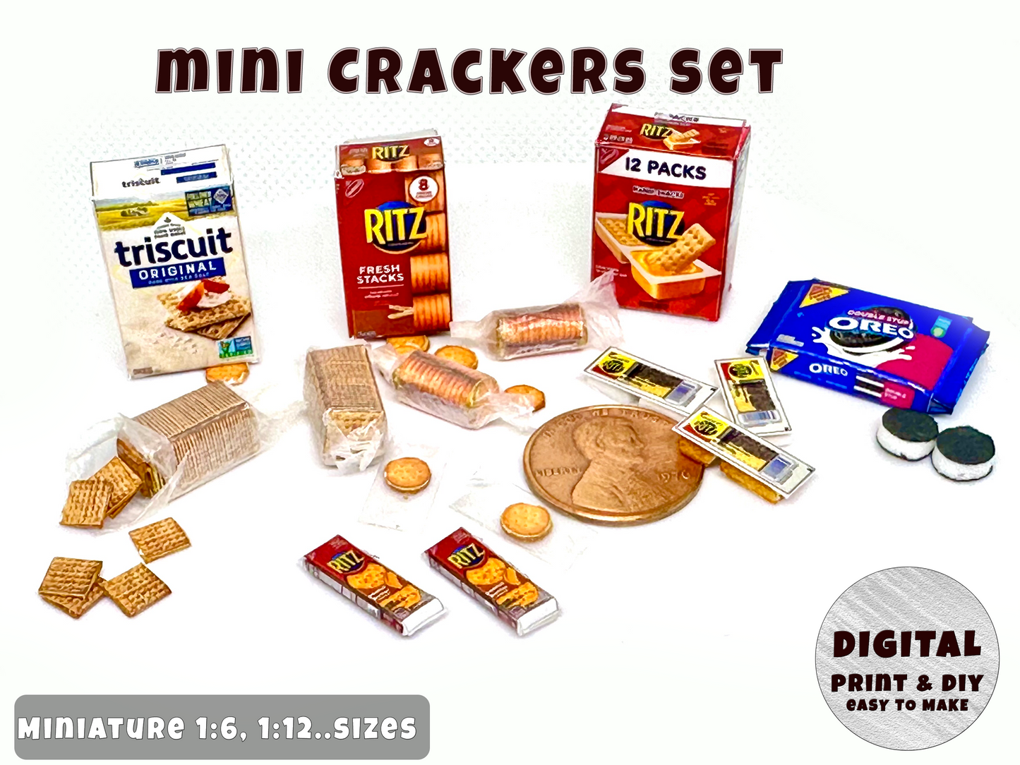 Mini CRACKERS Printable (1:6, 1:12)