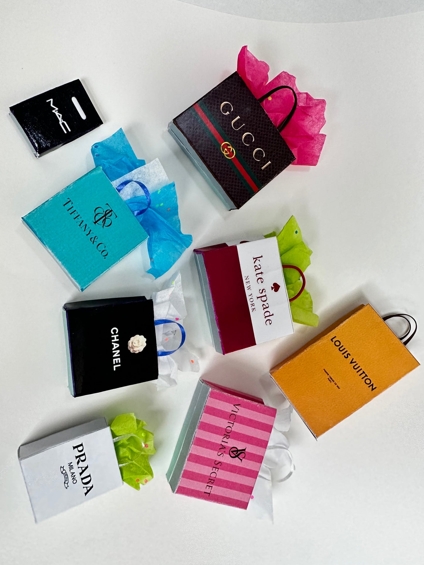 Miniature Shopping Bags Printable (1:3 Scale)