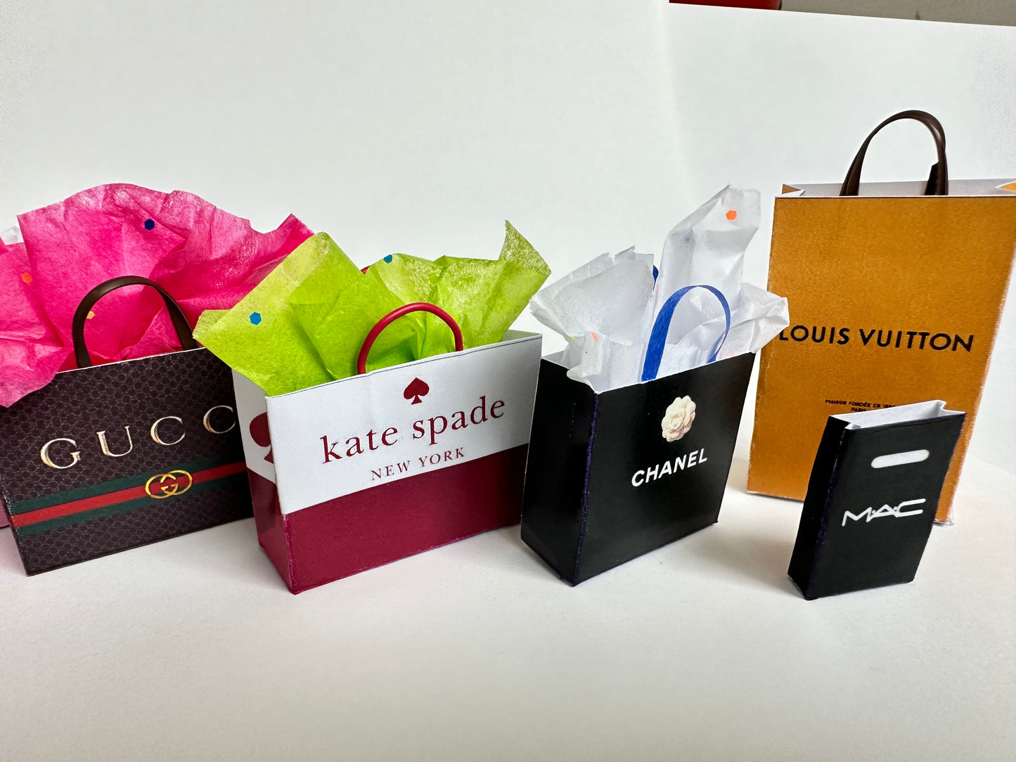 Miniature Shopping Bags Printable (1:3 Scale)