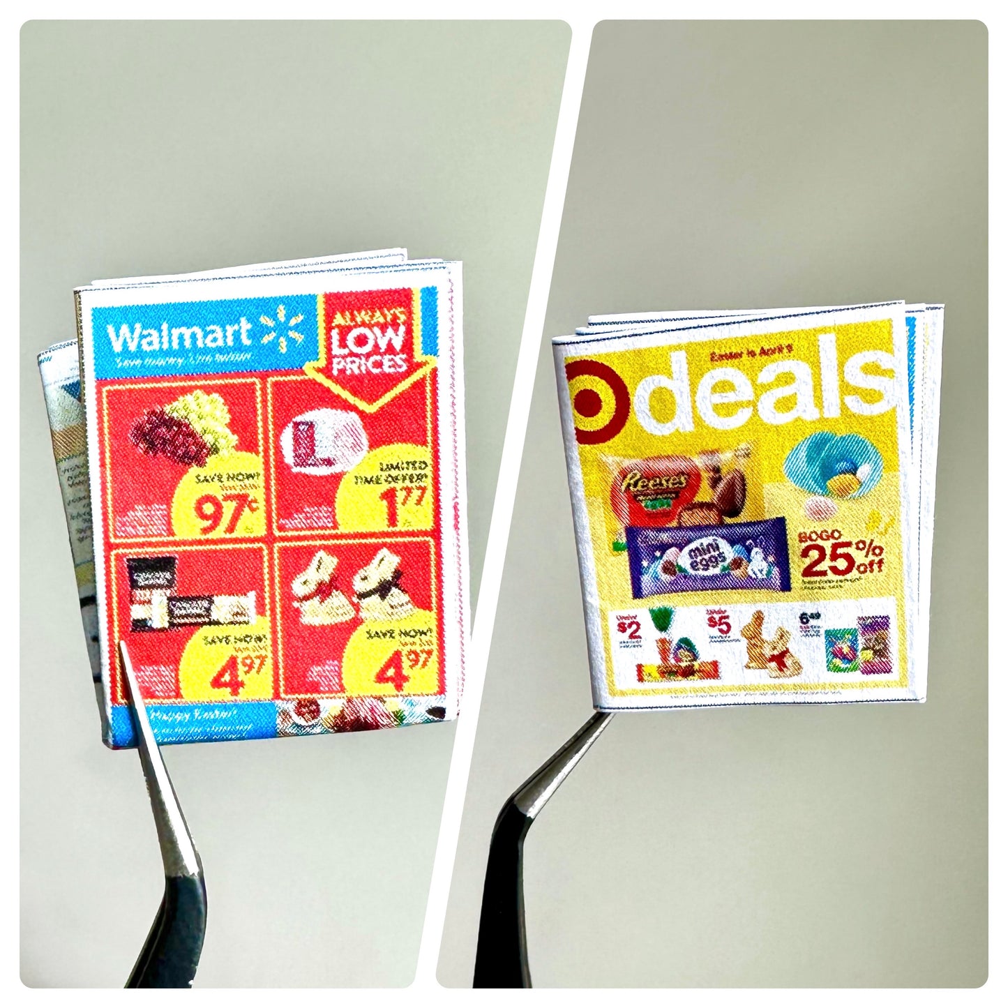 Mini Supermarket FLYERS Printable (1:6, 1:12)