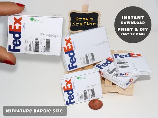 Mini FedEx Printable (1:6, 1:12)