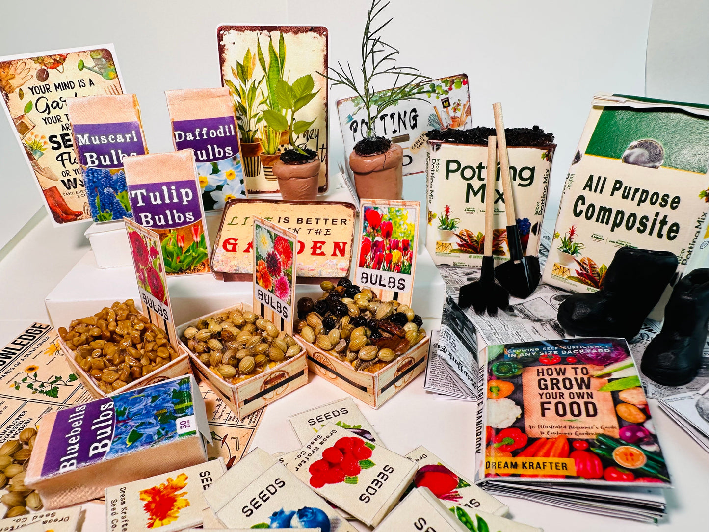 Mini Gardening Set Printable (1:3 Scale)